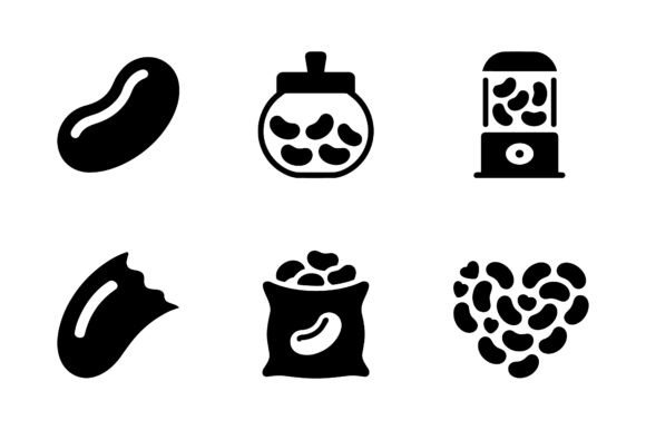Bean Legume Food Icon Set EPS: A Versatile Tool for Plant-Based Innovation