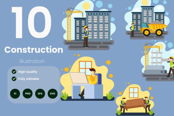 Construction Illustration Pack