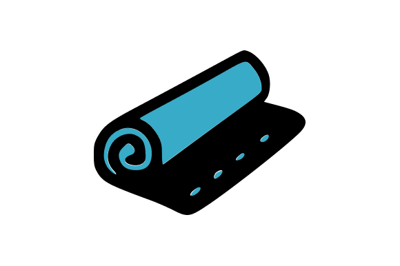 Gym Mat Exercise Relaxation Clip Art: A Versatile Design Resource