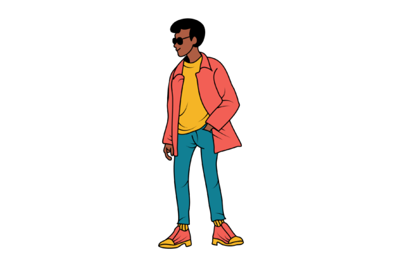 Illustration of Man in Street Style: A Versatile Asset for Modern Design