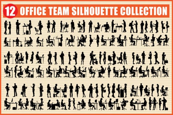Office Team Silhouette Bundle