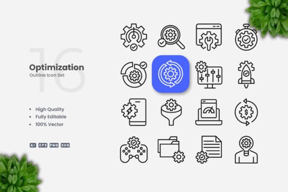 Optimization Outline Icons