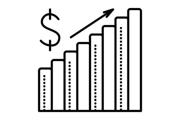 Price Growth Black Line Icon: A Visual Tool for Financial Success
