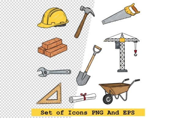 Set of Builder Icons Vector Illustration
