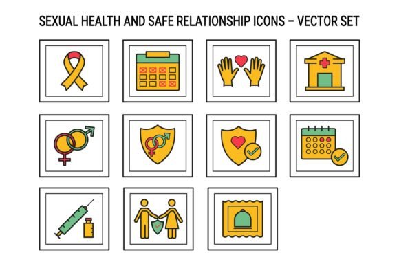 Sexual Health and Safe Relationship Icon