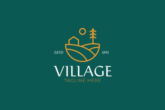 Village Logo Rural Countryside Abstract: A Versatile Design Solution